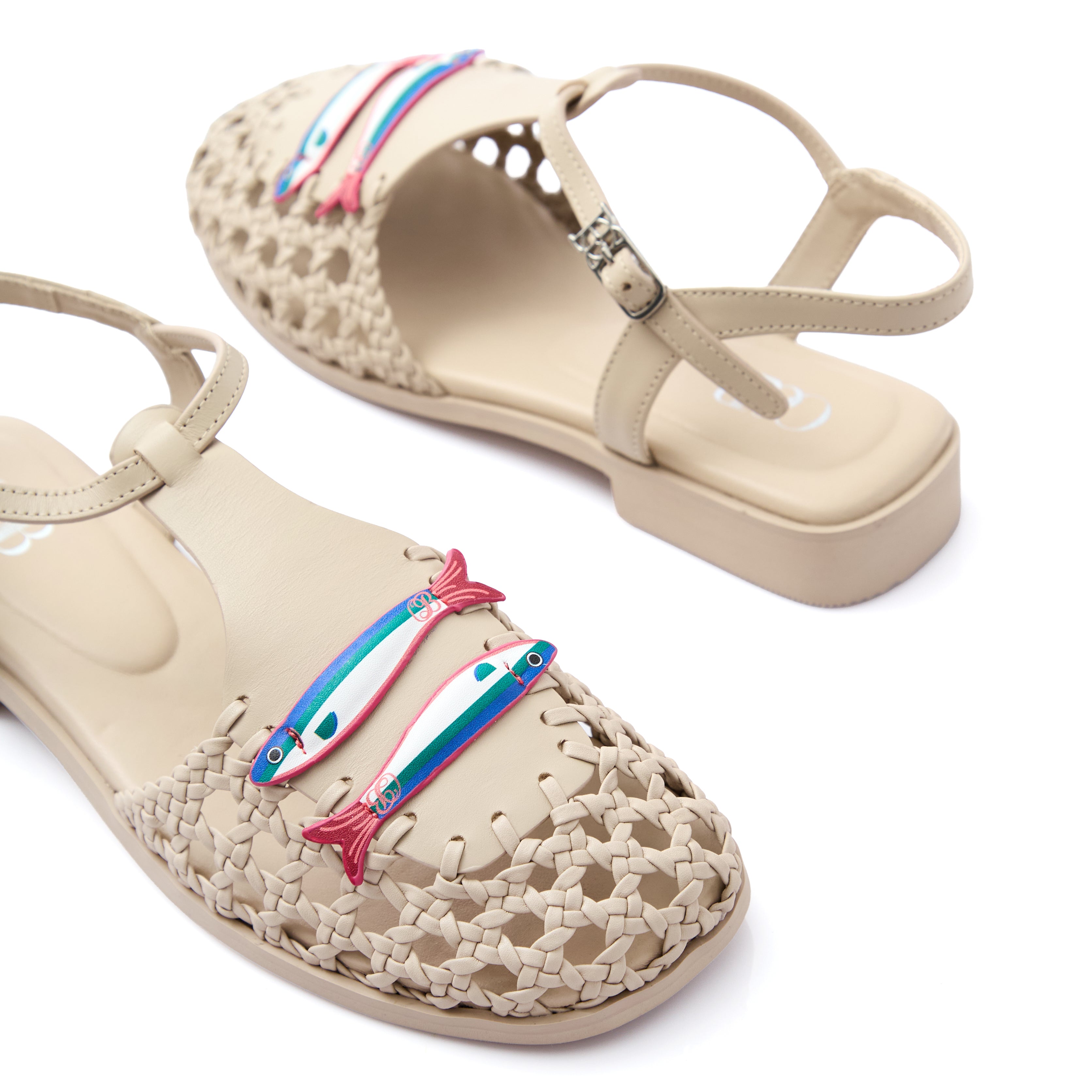 Sardine Sandals In Sardine Festa Beige