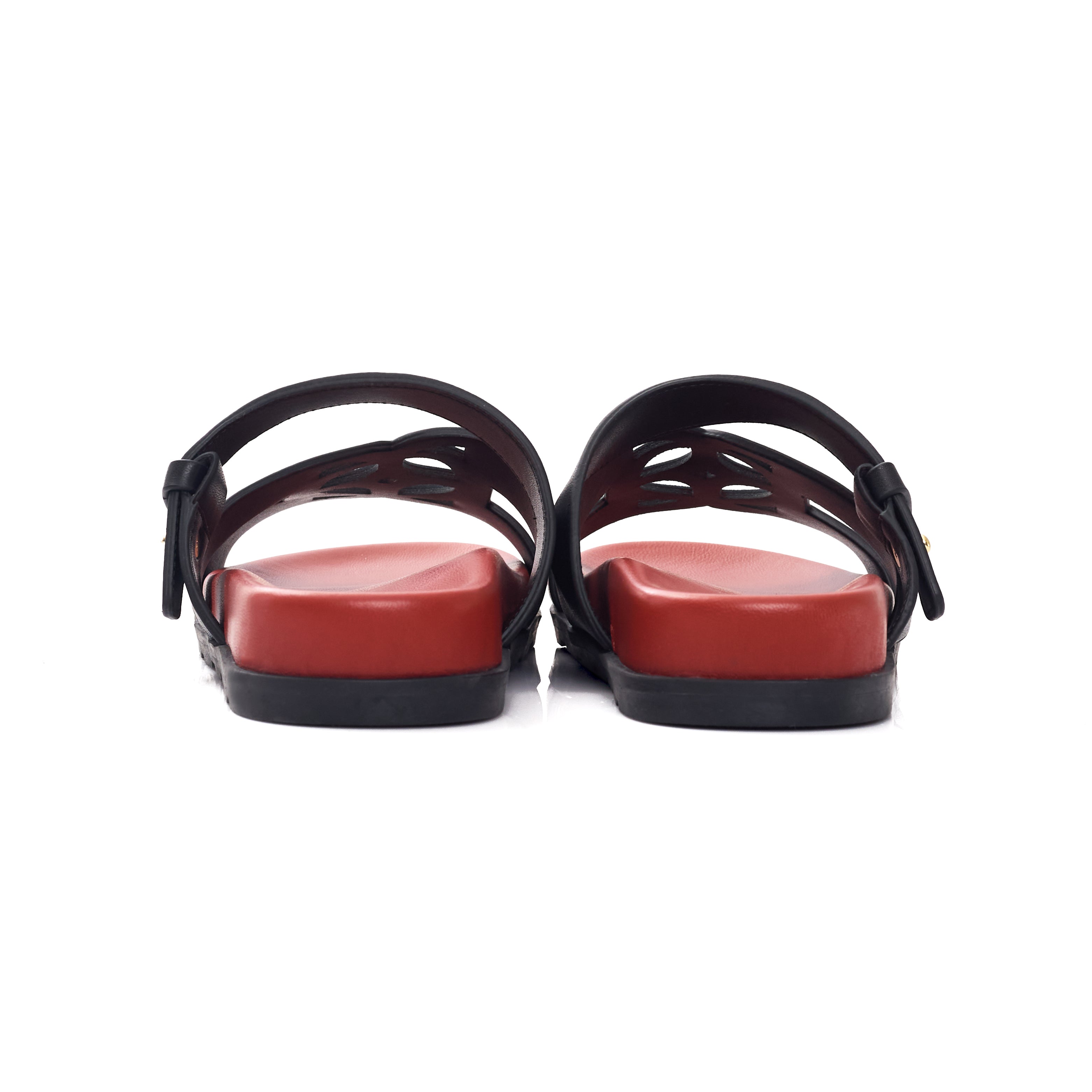 Cairo Sandals In Brick Black