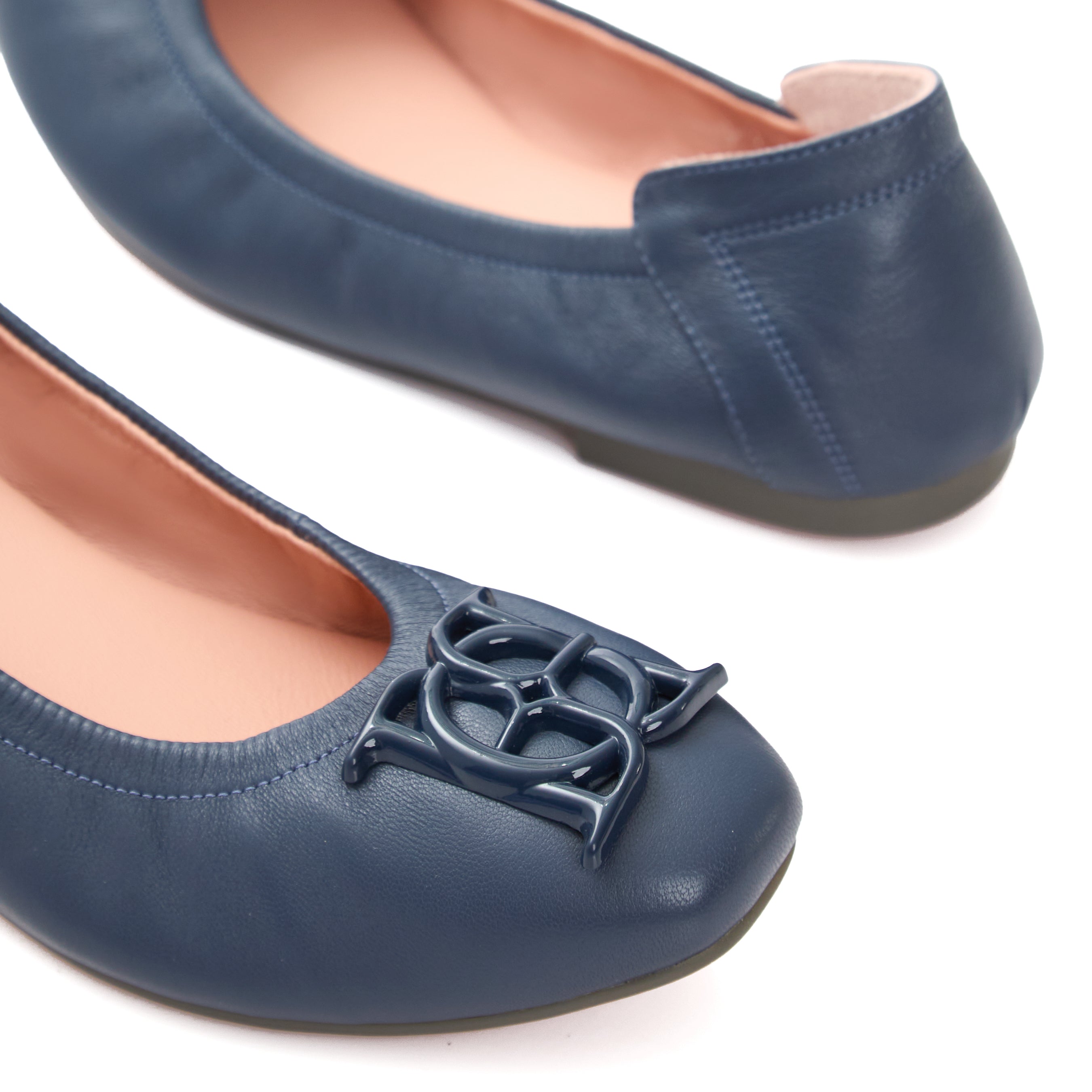 Audrey Marshmallow In Denim Blue