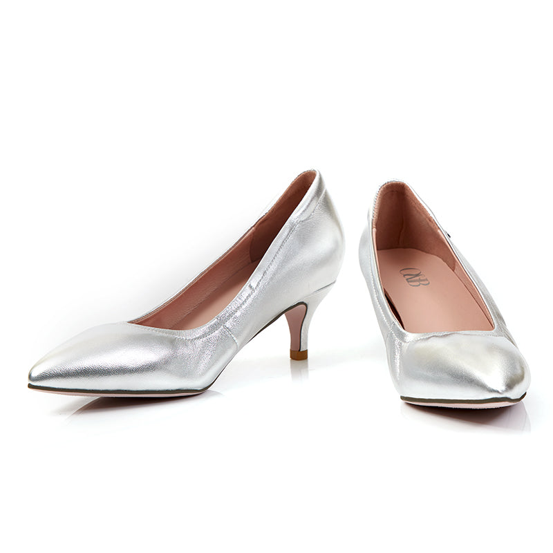 O&B Diana Heel 2 inc. Silver