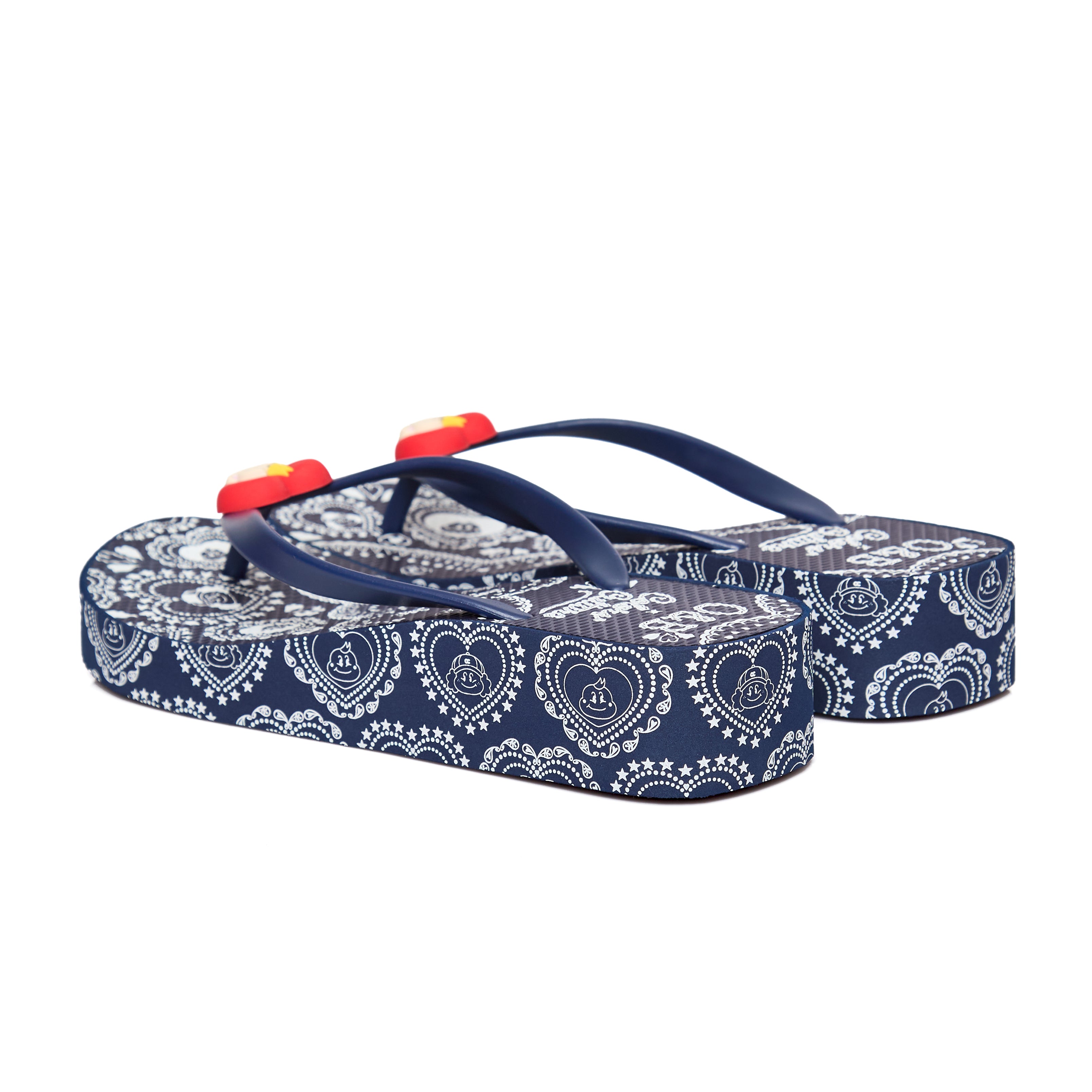 PAISLEY SANDALS IN BANDANA BLUE