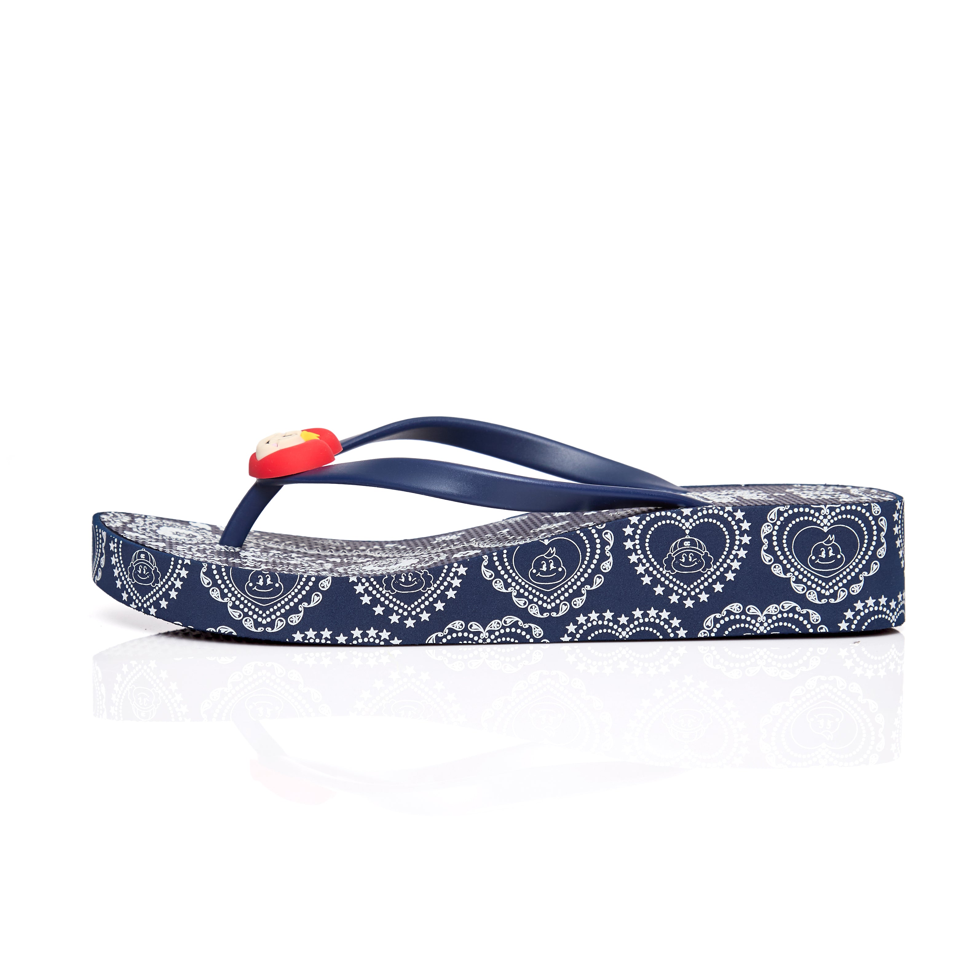 PAISLEY SANDALS IN BANDANA BLUE