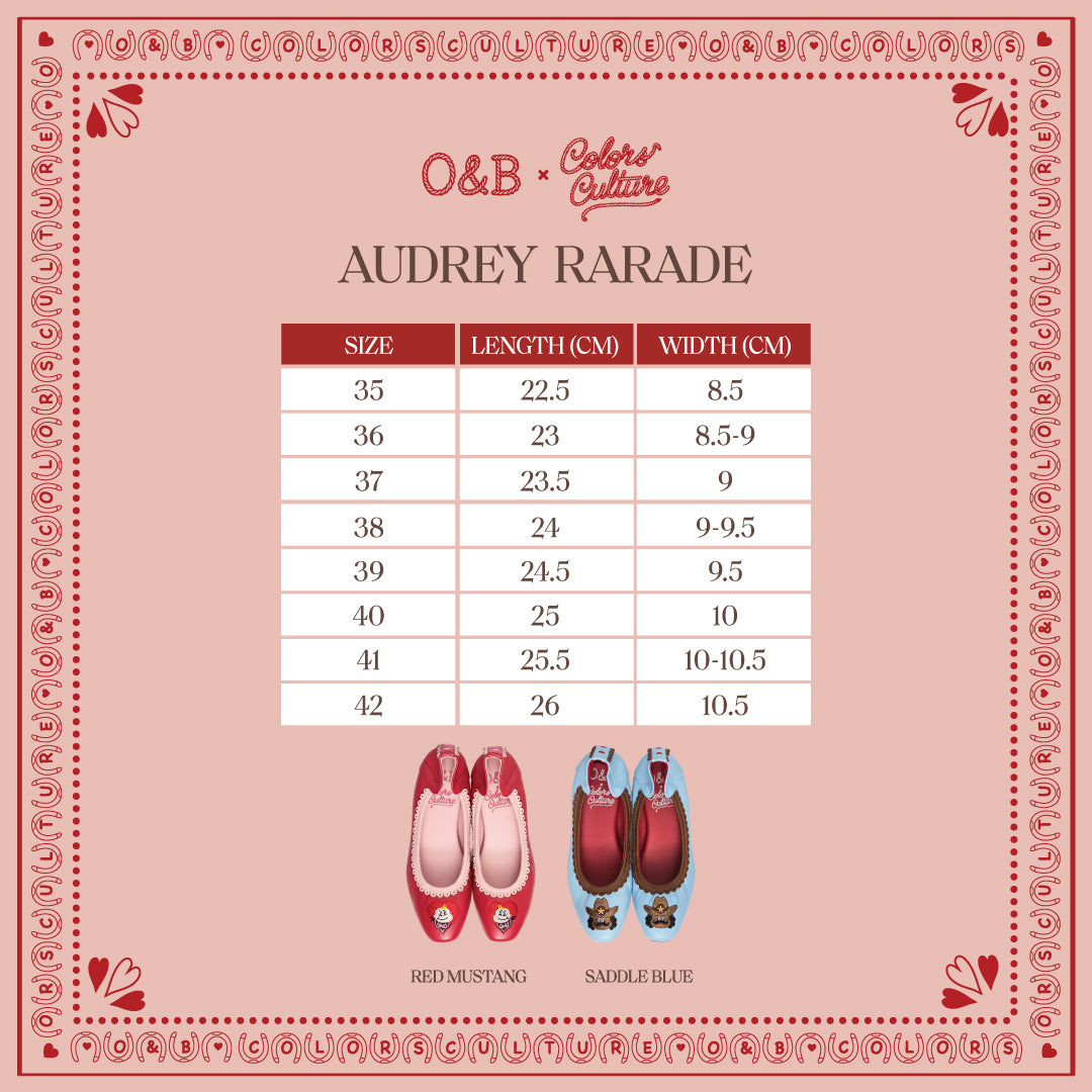 AUDREY PARADE IN RED MUSTANG